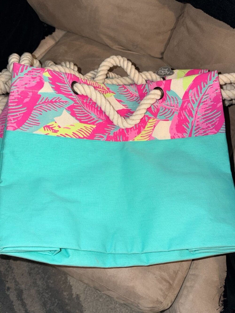 The Royal Standard Collection Tropical Canvas Tote